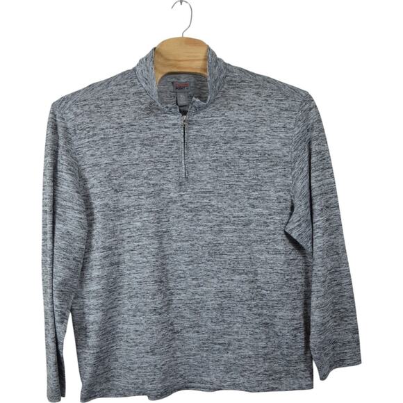 Falcon Point XL Gray Space-Dye 1/4 Zip Pullover - Picture 1 of 4